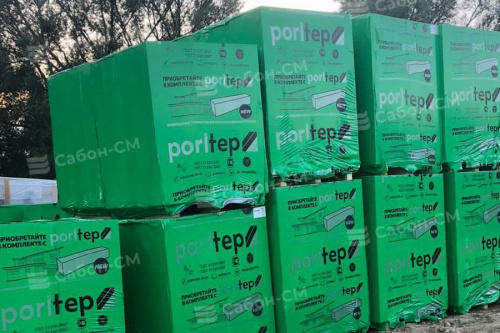 Газобетонные стеновые блоки Poritep Коломна 625х200х400, D500